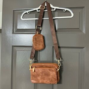 Brown Leather Crossbody Bag